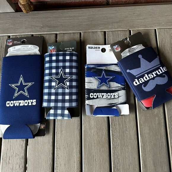 Nfl Dallas Cowboys 6-Piece Koozie Variety Pack Bundle official Licensed NWT - Picture 4 of 4